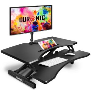 Duronic dm05d17 bk escritorio ajustable 12-49cm - stand/sit desk