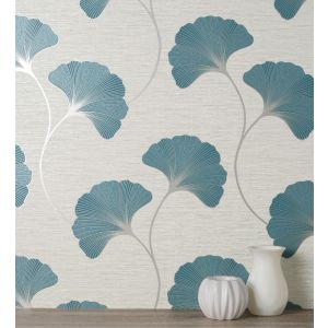 Papel pintado gaulan  lavable de flores en relieve con s 5.23m²
