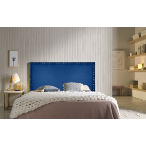 Cabecero lirio polipiel azul 160
