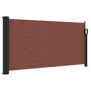 vidaXL toldo lateral retráctil marrón 100x300 cm