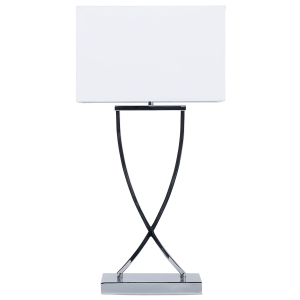 Lámpara de mesa yasuni metal blanco
