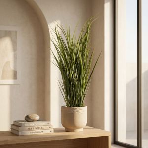 Planta artificial hierba salvaje 80 cm marrón y verde - naturing monde