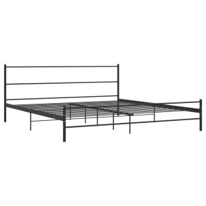 vidaXL estructura de cama sin colchón metal negro 180x200 cm