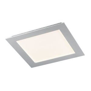 Downlight LED 18w luz tono frío 6000k, cuadrado de empotrar. Color blanco