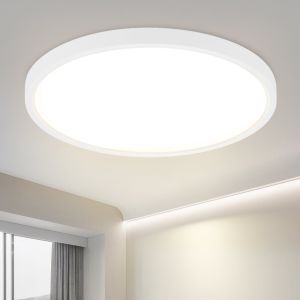Nettlife lámpara de techo LED 24w 4000k 30cm dormitorio diámetro plano