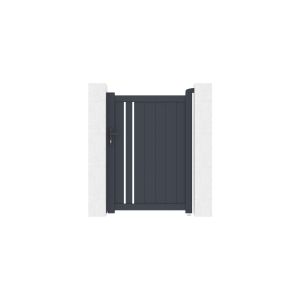 Puerta peatonal de aluminio 1m giona h.140cm
