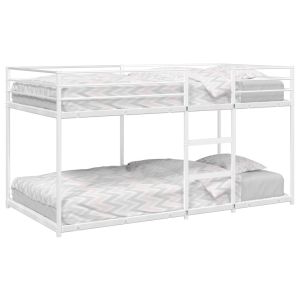 Cama 90x190 cm,litera sin colchón acero blanco rhu9744