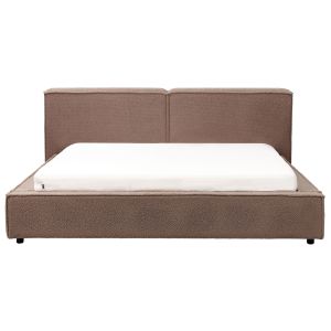 Cama bouclé linards 180 x 200 cm marrón