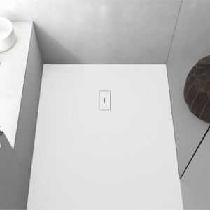Plato de ducha resina fusion blanco  100x140cm