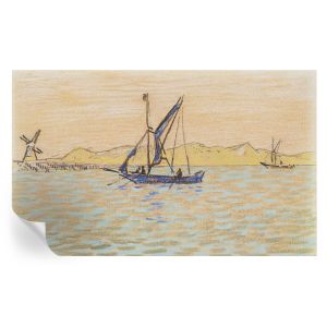Papel pintado autoadhesivo mar de paz 416x254 tulup