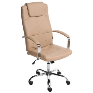 Silla ejecutiva winner piel sintética beige
