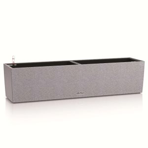 Lechuza jardinera balconera stone 80 all-in-one gris