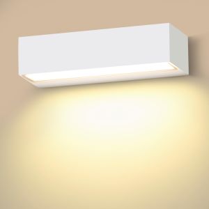 Aplique de pared interior impermeable 18 w 3000 k blanco