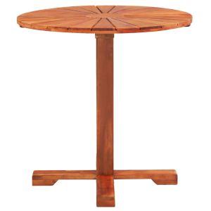 vidaXL mesa para terraza bistró madera maciza de acacia 70x70 cm