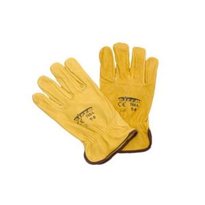 Guante vacuno amarillo 1ª con rivete 788l talla 8