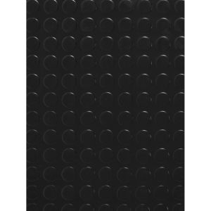 Jardin202 - suelo goma circulo negro - rollo 3 mm 15 x 1 m