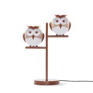 Lámpara de sobremesa 2 owl 2t - bombilla 2 x g9 - metal- azabak