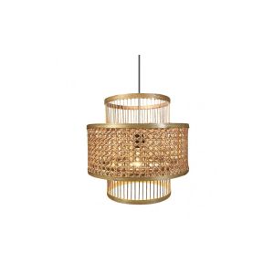 Fab 141293602 | coLGante bambu/ rattan 1xE27 bromelia regx36x36 cm