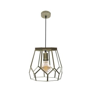 Lampara de techo lente dorado  25cm