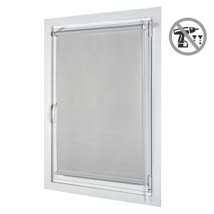 Estor enrollable opaco easyfix instalación sin taladrar gris 60x180 cm
