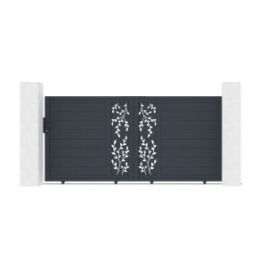 Kit puerta folya 3x1,40 m + peatonal