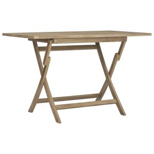 vidaXL mesa de jardín plegable madera maciza de teca 120x70x75 cm