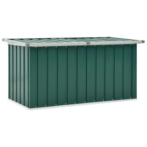 vidaXL caja de almacenaje para jardín verde 129x67x65 cm
