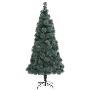 Árbol de navidad artificial con soporte verde pet 120 cm es8044