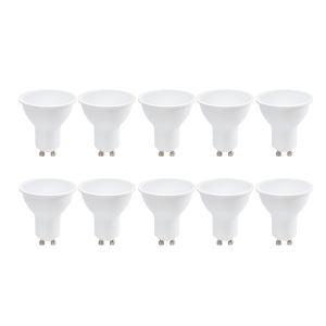Pack de 10 bombillas LED gu10 7w 770lm 4000k blanco neutro smd2835