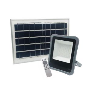 Proyector LED solar regulable de 8w (panel solar + mando a distan