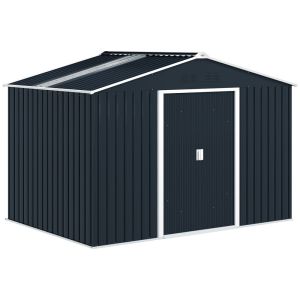 Caseta de jardín 277x195x192cm acero galvanizado color gris Outsunny