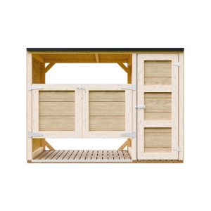 Cobertizo jardín para cubos basura 2x240l m981a