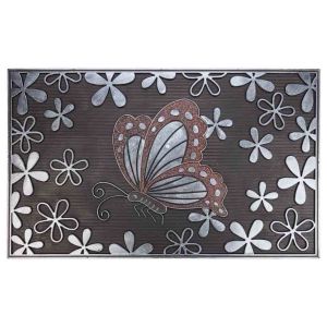 Felpudo de goma mariposa 45x75