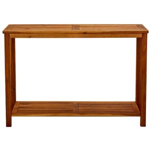 vidaXL mesa consola de jardín madera maciza de acacia 110x40x75 cm