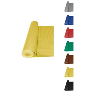 Rollo: 1x5 metros | amarillo | pavimento de círculos | suelo de caucho | c