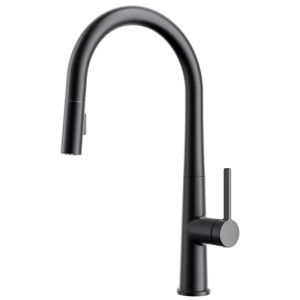 Grifo de cocina - cecipa max - negro - ducha extraíble 40cm - rotación 360°