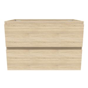 Mueble de baño aica 79 x 44,5 x 52cm, roble, dos cajones