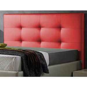 Cabecero de cama texas cabezal tapizado en polipel 180x 70 cm rojo