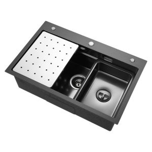Fregadero de cocina - cecipa max - 70x45cm - acero inoxidable 304 - gris os