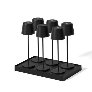 Juego de 6 lámparas de mesa con base h38cm kelly