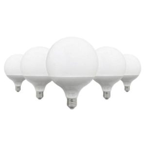 Bombilla LED E27 18w 220v g95 300° (pack de 5) - blanco frío 6000