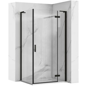 Rea cabina de ducha hugo black 90x80, 90x80x200,5 cm