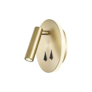 Mantra aplique lector LED cayman 3w+6w oro mate