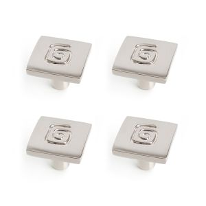 Pomo para mueble rei 736 | 24x24x18 mm | níquel satinado | 4 uds. | zamak