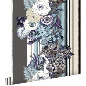 Estahome papel pintado flores vintage 53 cm x 10.05 m 138117
