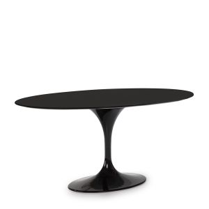 Mesa comedor 170x110x75 dm negro, aluminio negro
