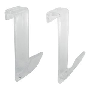 Somatherm for you - 2 ganchos para secar toalla tubo plano transparente
