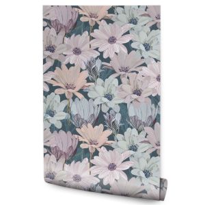 Papel Pintado Margaritas Flores Plantas Naturaleza 53cm x 10m