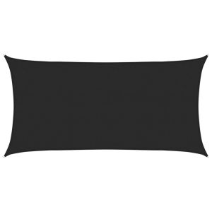 vidaXL toldo de vela negro hdpe 160 g/m² 3x6 m