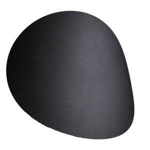 Lámpara de pared senses 2 negro acero 25x29x8cm